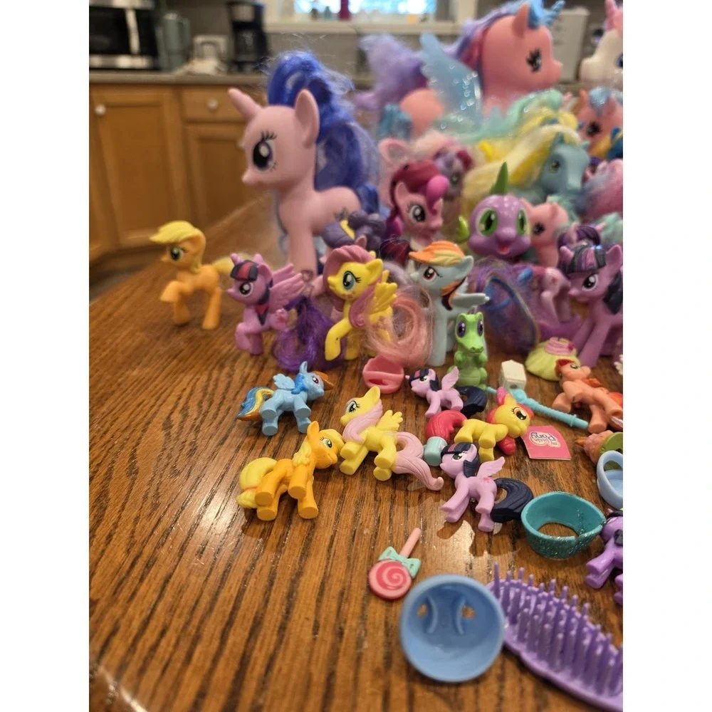 Large 40+ Mixed Gen Lot Of Hasbro My Little Pony & Gi-Go W/ Variety Accessories
